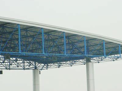 廣州三坑入口、出口收費站網架