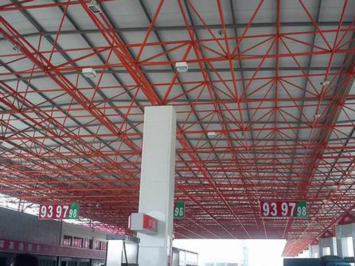 廣東河源市城北加氣站網架