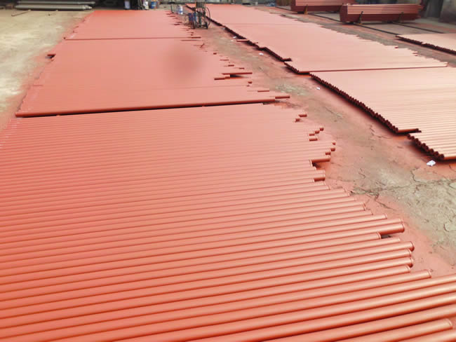 網架桿件噴漆成品