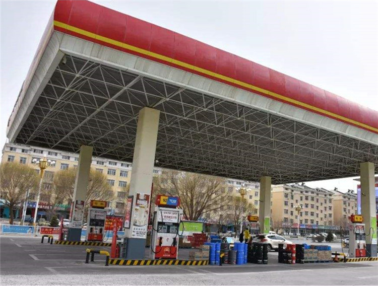 加油站鋼結(jié)構(gòu)網(wǎng)架工程