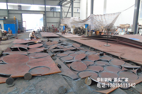 網架焊接球下料車間